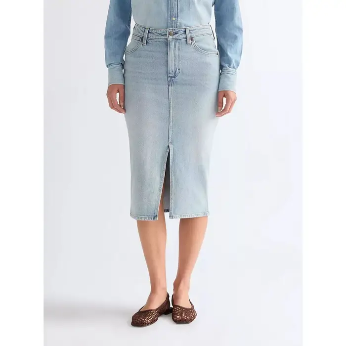 Wrangler Gonne midi 112378224-SAGEBRUSH Blu