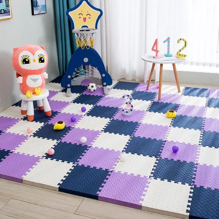 WTEMPO Puzzle Tappetino in schiuma per uso domestico Tappetino per arrampicata per camera da letto per bambini Tappeto in spugna per