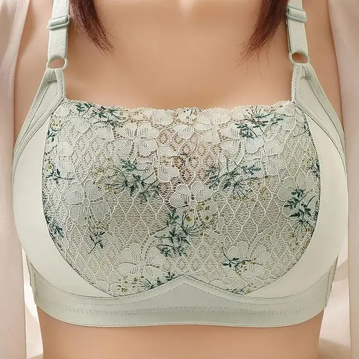 WTEMPO Reggiseni a tubo taglie forti per donna Reggiseno sexy in pizzo sottile con reggiseno push up Bralette Lingerie sensuale Intimo