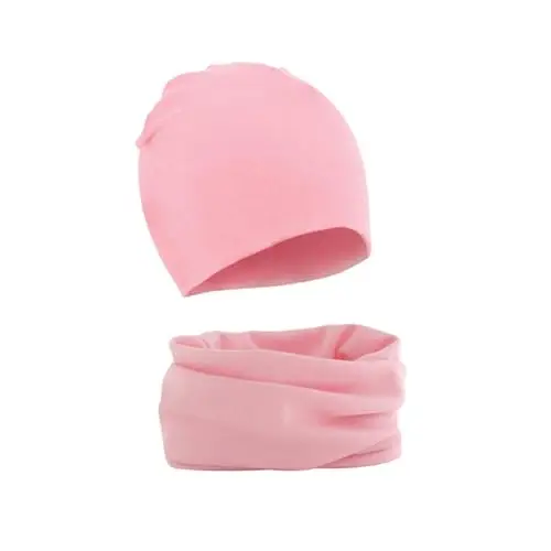 WUWYOUWL Cappello e sciarpa in morbido cotone per neonato, con gnomo, set da due pezzi, per bambini 1-3 anni, unisex