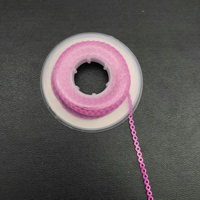 1 rotolo di elastico per catena ultra potente da 15 piedi per ortodonzia dentale lungo/corto/continuo Short