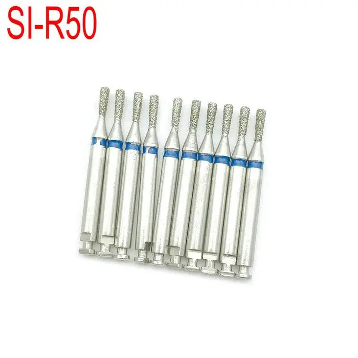 10 pz/scatola Dentale A Bassa Velocità Frese Diamantate Per RA 2 35mm Gambo Manipolo RA Frese Diamantate Trapano Lucidatore SI-R50