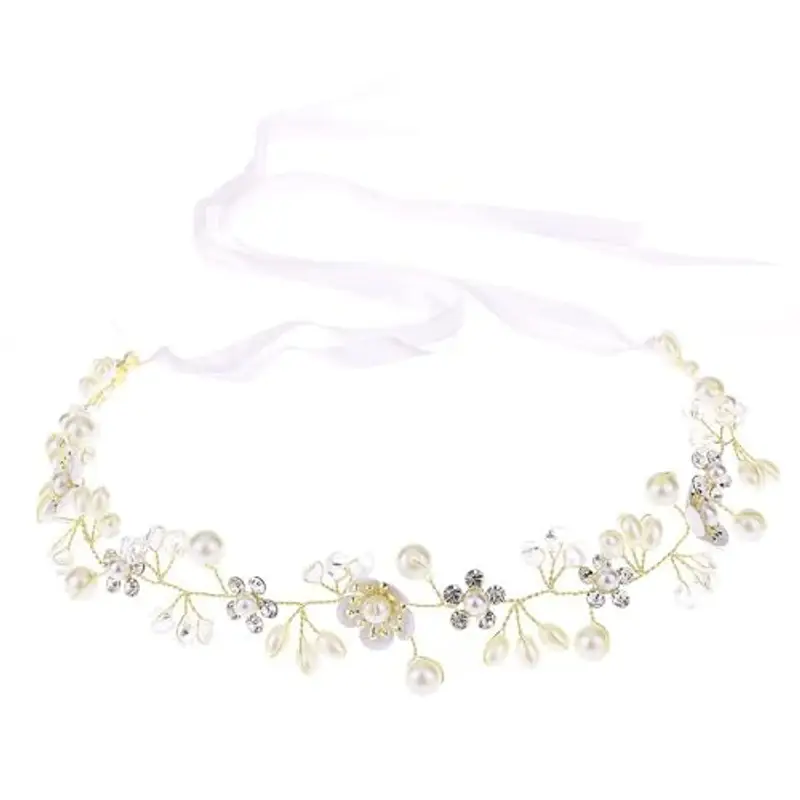 XFSRG Coroncina Comunione Bambina Cristallo Accessori per Capelli Cerchietto per Capelli da Sposa per Prima Comunione Matrimonio e