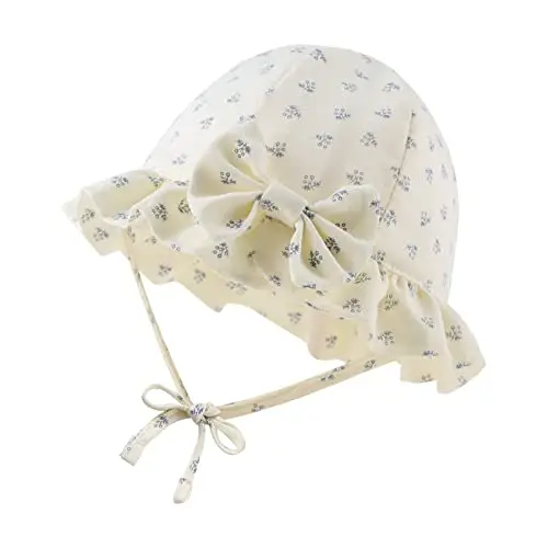 XIAOHAWANG Cappello da bambina per bambini e bambine, per la spiaggia, protezione solare Blu 6 mesi