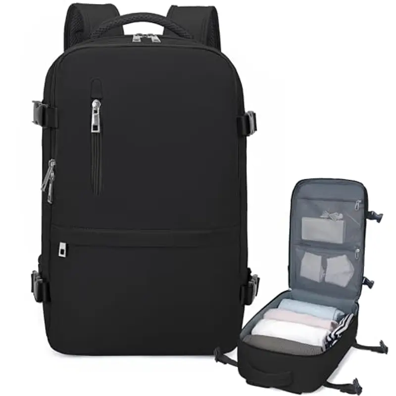 Xkdoai Borsone da viaggio Nero 797343