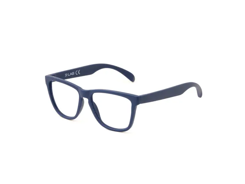 XLab Bambino DEVON2 junior Montature da vista Plastica Trasparente Squadrata Anti luce blu - per PC