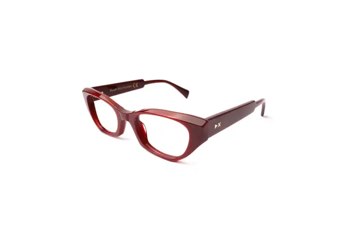 XLab Donna Irlanda Montature da vista Acetato Bordeaux Cat Eye Antiriflesso Antiriflesso