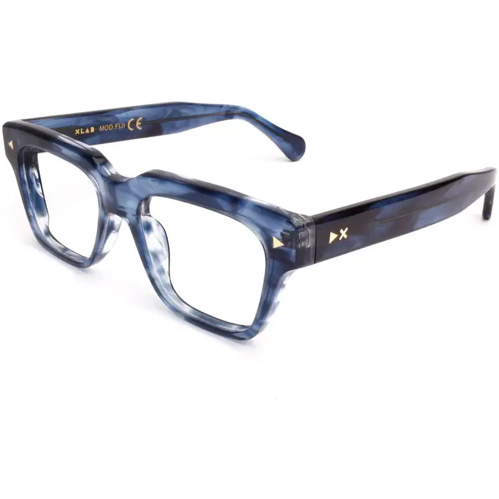 XLab Occhiali da sole Fiji montatura Montature da vista, Blu striato, 52 mm