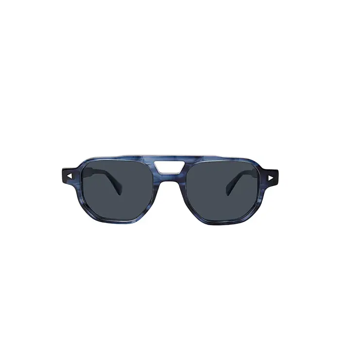 XLab Unisex Tremiti Occhiali da sole Acetato Nero Marrone Squadrata Polarizzata