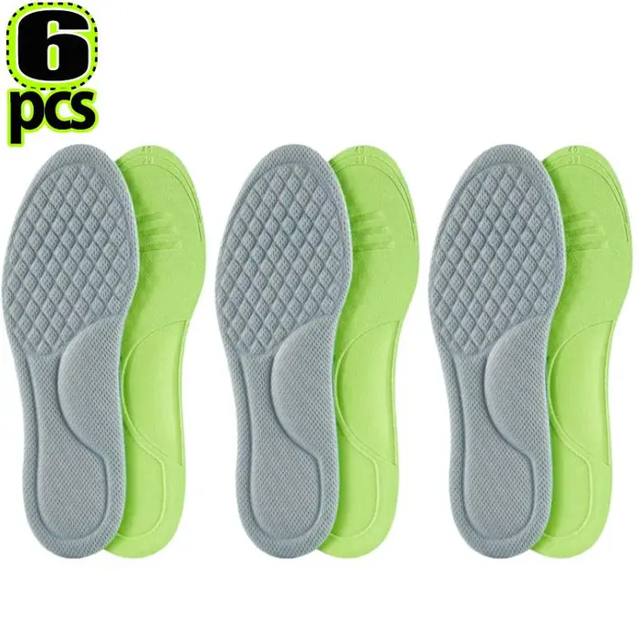 xly1818 Solette ortopediche unisex in memory foam Solette deodoranti Scarpe Sportive Assorbono il sudore Morbide Antibatteriche Accessori