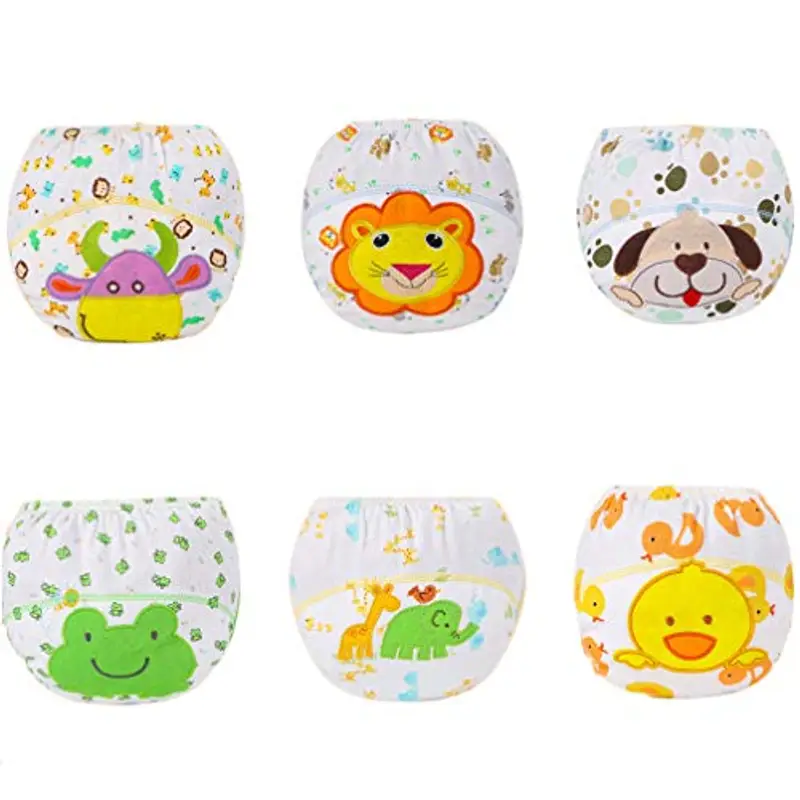 XM-Amigo Mutande per Bambini, riutilizzabili, Confezione da 6 Pezzi, Unisex, per Passaggio da Pannolino a Mutande, Taglia 2-3