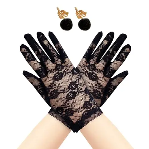 XNIVUIS Guanti Bambina Nero 3372261