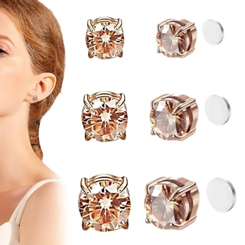 XOUDKE Orecchini Uomo Oro Rosa 1597119