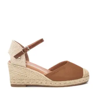 per donna 14074604-CAMEL Sandali in pelle 140746 marrone (39), 5 a 8cm, Camoscio, Fibbia, Casual