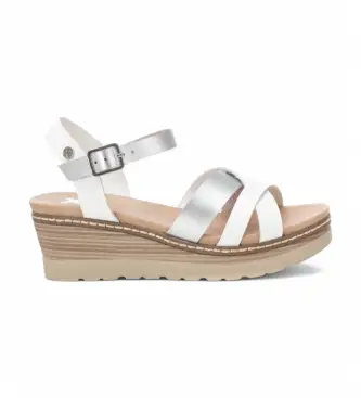 Xti per donna 14285301-BLANCO Sandali 142853 bianco, 5 a 8cm, Fibbia, Casual