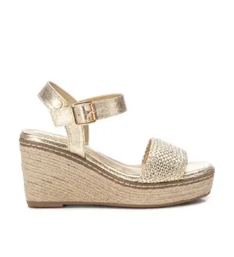 Xti per donna 14382801-ORO Sandali 143828 oro, 8 a 10cm, Fibbia, Casual