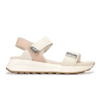 Xti per donna 14387413-ARENA Sandali beige 143874, Basso, Velcro, Casual, Sportivo Marrone