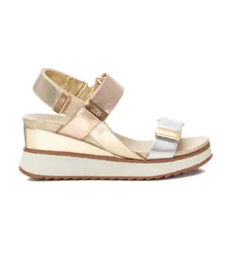 Xti per donna 14388201-ORO Sandali 143882 oro, 5 a 8cm, Velcro, Casual