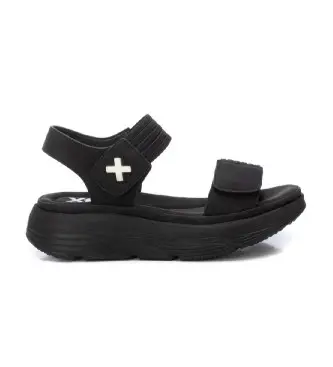 Xti per donna 14398605-NEGRO Sandali 143986 neri, Nero, 3 a 5cm, Velcro, Casual