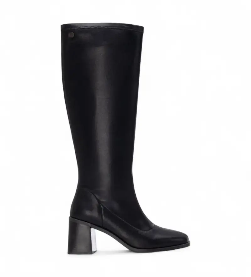 Xti per donna. 14471501-NEGRO Stivali 144715 neri, Nero, 3 a 5cm, Cerniera, Casual Pelle
