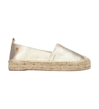 per donna 14508101-ORO Espadrillas dorate 145081 (40), Basso, Nessuno, Casual Naturale