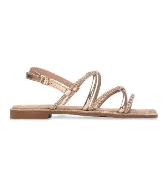 Xti per donna 14510601-NUDE Sandali color carne 145106, Basso, Fibbia, Casual, Da sera, Nudo Marrone