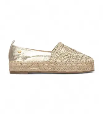 Xti per donna 14544301-ORO Espadrillas dorate 145443, Basso, Nessuno, Casual