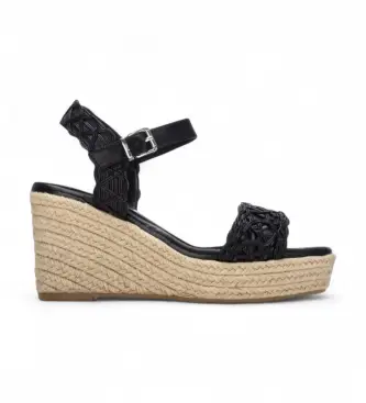 Xti per donna 14545302-NEGRO Sandali 145453 neri, Nero, 8 a 10cm, Fibbia, Casual Naturale