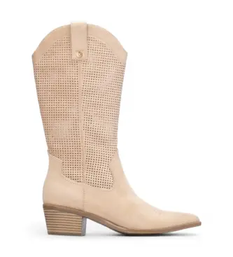 per donna 14547301-BEIGE Stivale beige 145473 (39), 3 a 5cm, Cerniera, Casual Marrone