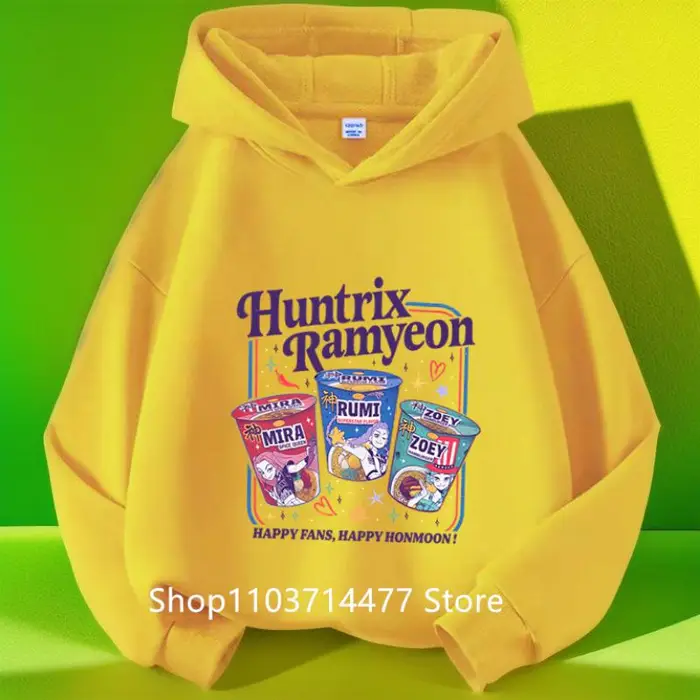 Vestiti da Bambina KPop Demon Hunters Felpa con Cappuccio Moda Bambine Felpa Casual Film Nuovo Bambini K-Pop Demon Hunters Top con Cappuccio 130