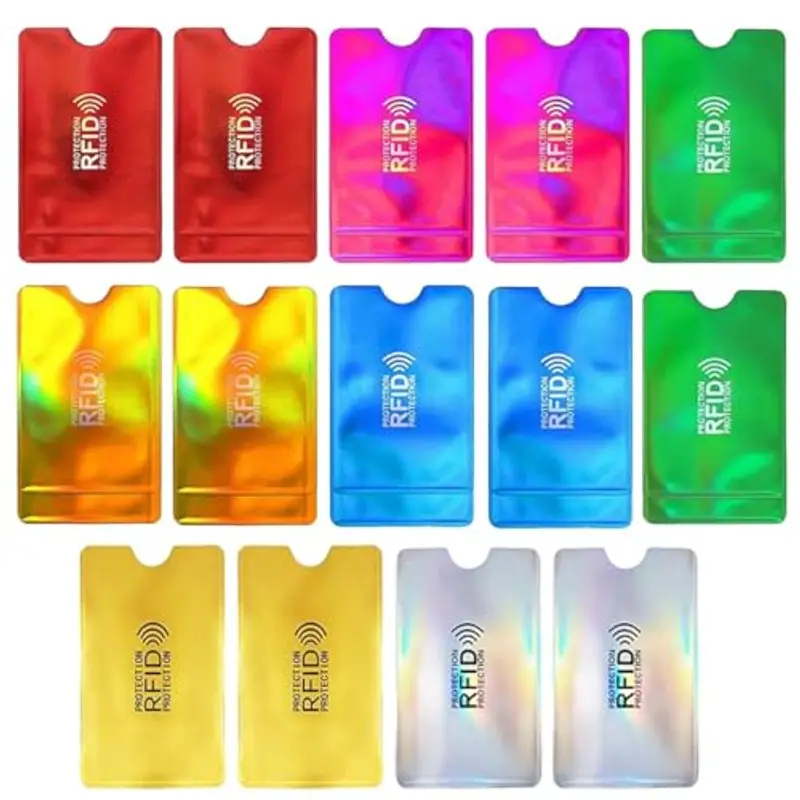 XUZOPIM 14 Pezzi Rfid Protection Card Protezione Carte Di Credito Custodie Blocco Rfid Custodia Carta Di Credito Proteggi Carte Di Credito