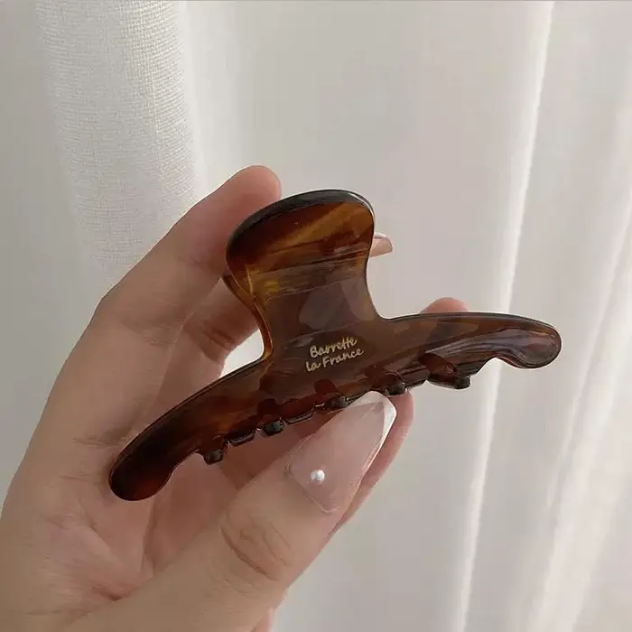 Elegante Pinza per Capelli in Acetato di Alta Qualità per Donne Temperamento Decorazione Capelli Signora Vintage Fermaglio per Capelli Accessori Capelli Moda