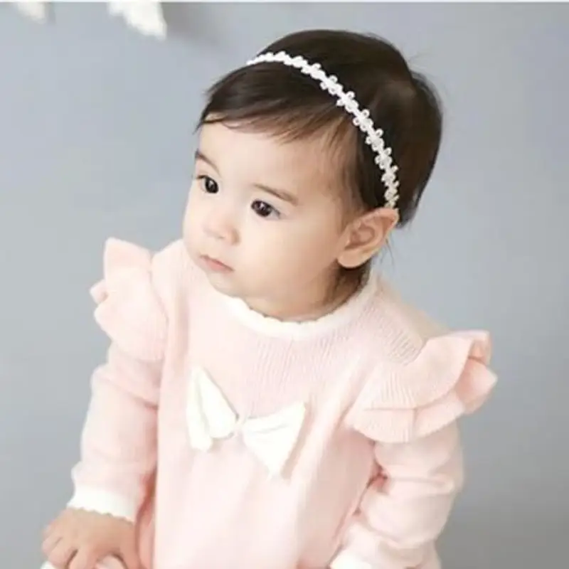 XYTAHDM fascia per bambini, nastro grosgrain bambina, matrimonio bambini fascia per capelli fascia neonato, fascia pizzo chiffon moda