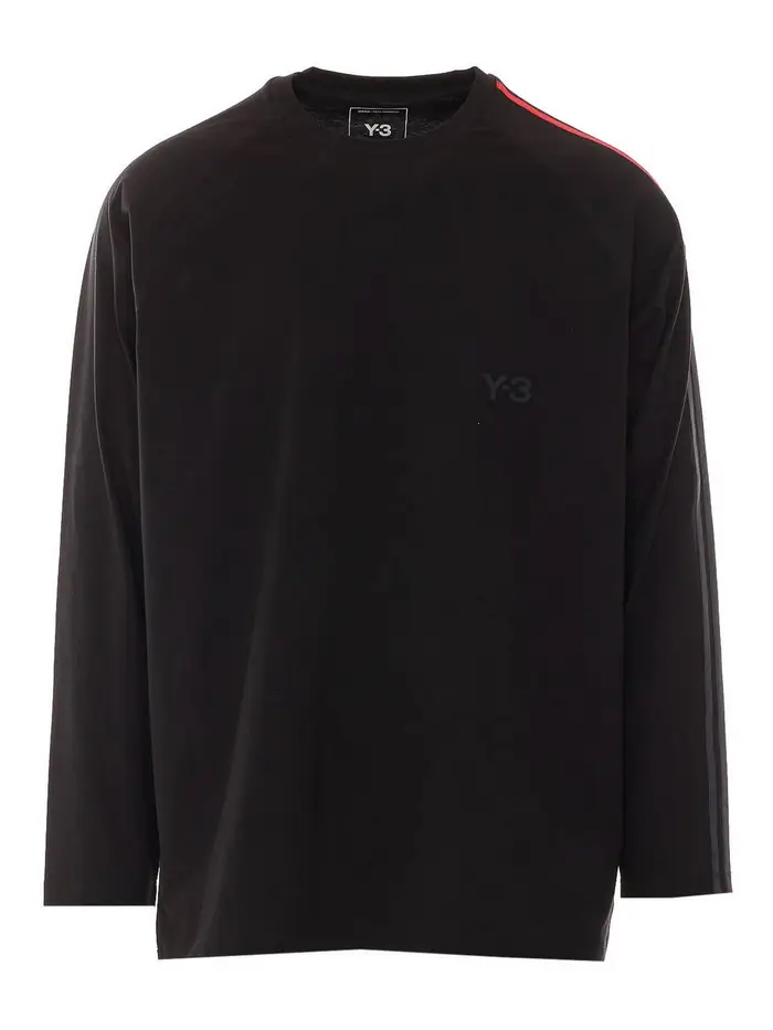 Y-3 Maglia Adidas nera a maniche lunghe Nero