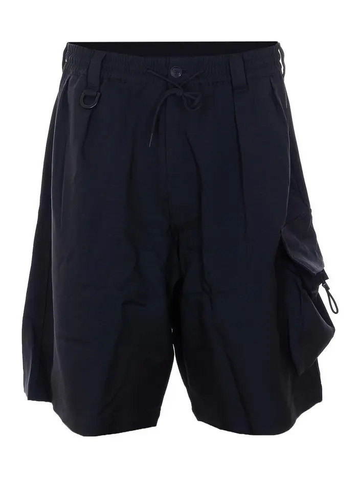 Y-3 Pantaloncini cargo neri Nero