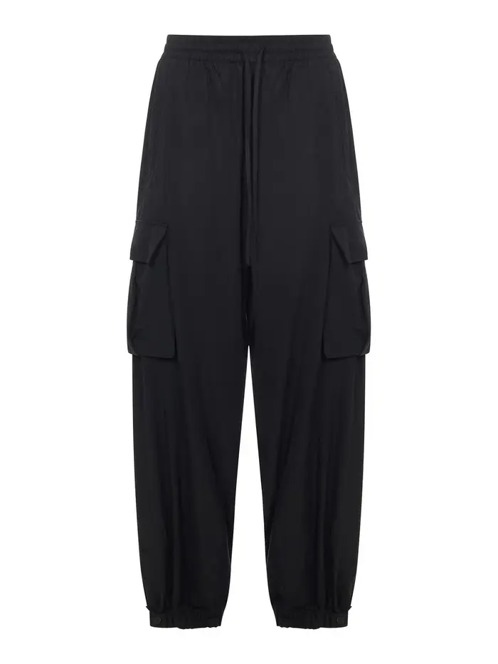 Y-3 Pantaloni cargo dal taglio ampio Nero