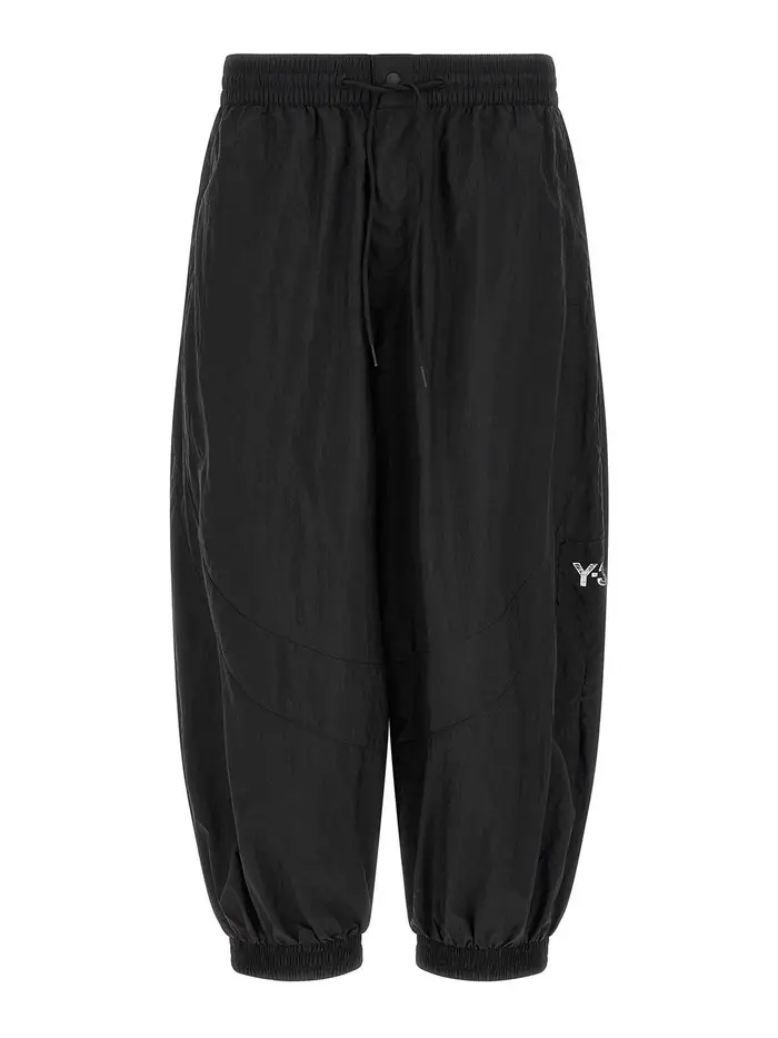 Y-3 Pantaloni da jogging con bordi grezzi Nero