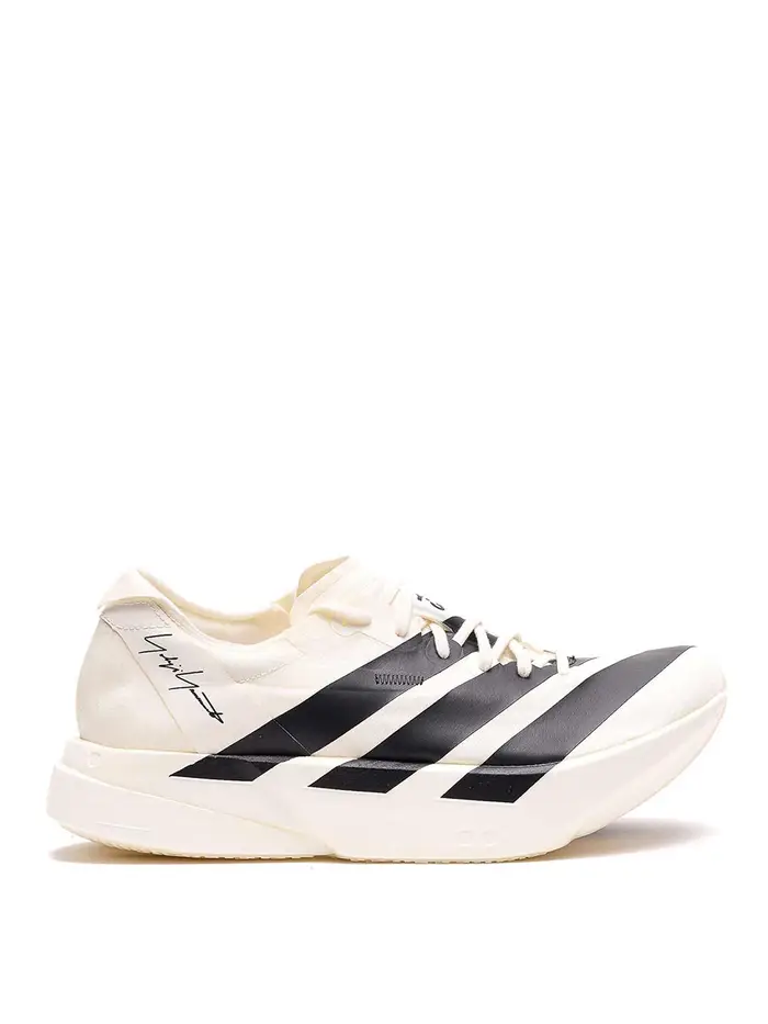 Y-3 Sneakers Adios Pro 4 bianche e nere Bianco