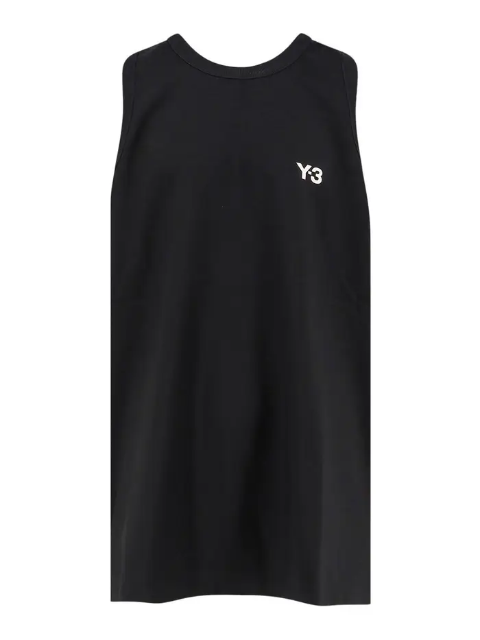 Y-3 Top In Poliestere Riciclato Nero