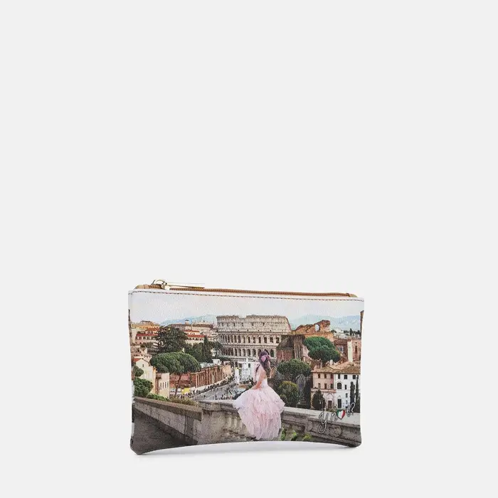 Y Not? Borsa Shopping Ynot? Beauty Case Medium Yes Bag Stampa Città Bianco
