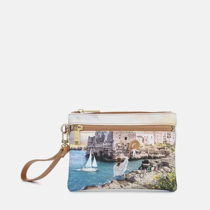 Y Not? Borsa Shopping Ynot? Beauty Case Small Yes Bag Stampa Città Blu