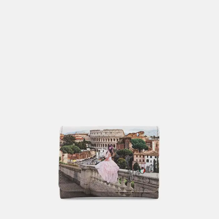 Y Not? Portafoglio Ynot? Portafogli Yes Bag Stampa Città Bianco