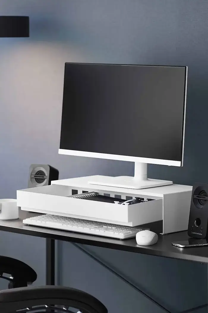 50 x 24-41 x 12,8 cm Bianco miniatura 3