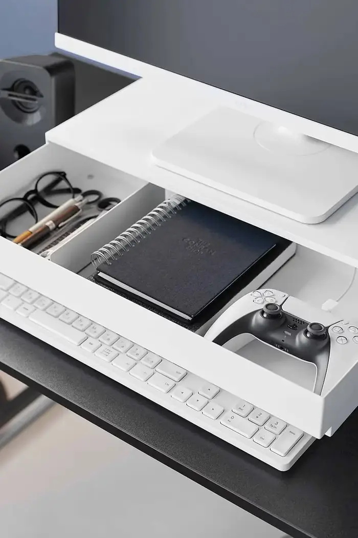 50 x 24-41 x 12,8 cm Bianco miniatura 4