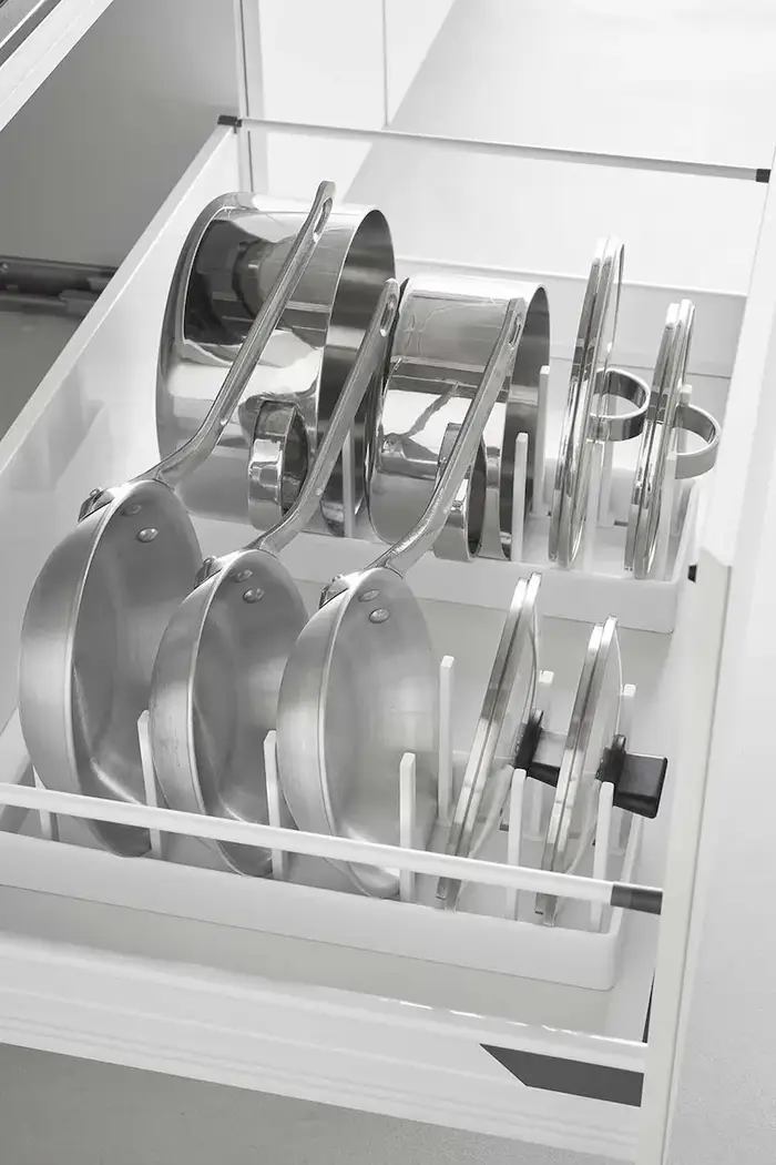 organizzatore in plastica 40 x 14,1 x 14 cm Bianco miniatura 4