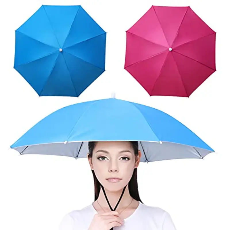 Yangshine 2 cappellini con fascia elastica, per pesca all'aperto, pieghevoli, Colore #1, 69 cm