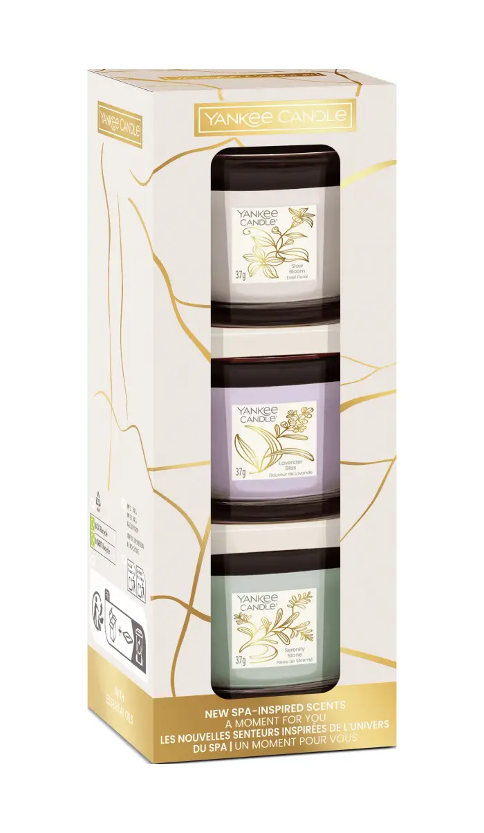Yankee Candle Filled Votive Candles Confezione Regalo Little Luxuries 3 x 37g - Candela Profumata