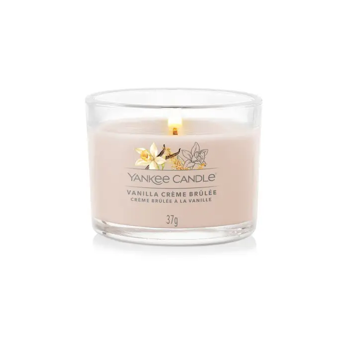 Yankee Candle Filled Votive Candles Vanilla Crème Brûlée - Candela Profumata
