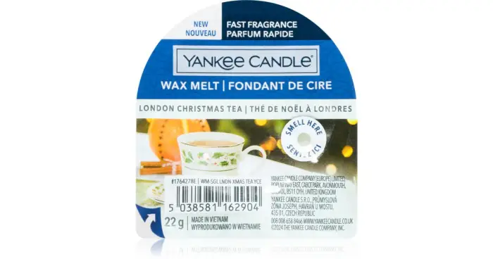 Yankee Candle London Christmas Tea cera per lampada aromatica 22 g