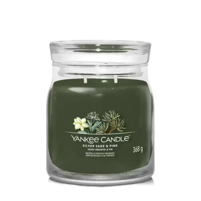 Yankee Candle Silver Sage & Pine Signature candela- 368,0 g